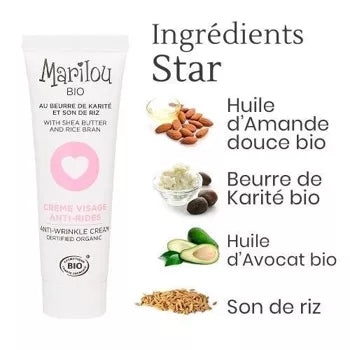 Crème Anti-rides bio au Beurre de Karité marilou bio