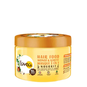 Masque 3 en 1 - Hair Food - Nourrissant - Huile de Monoï & Karité lovea