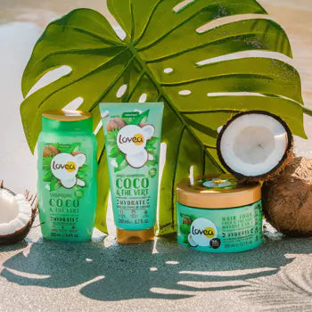 Shampooing - Hydratant - Eau de Coco & Thé Vert lovea