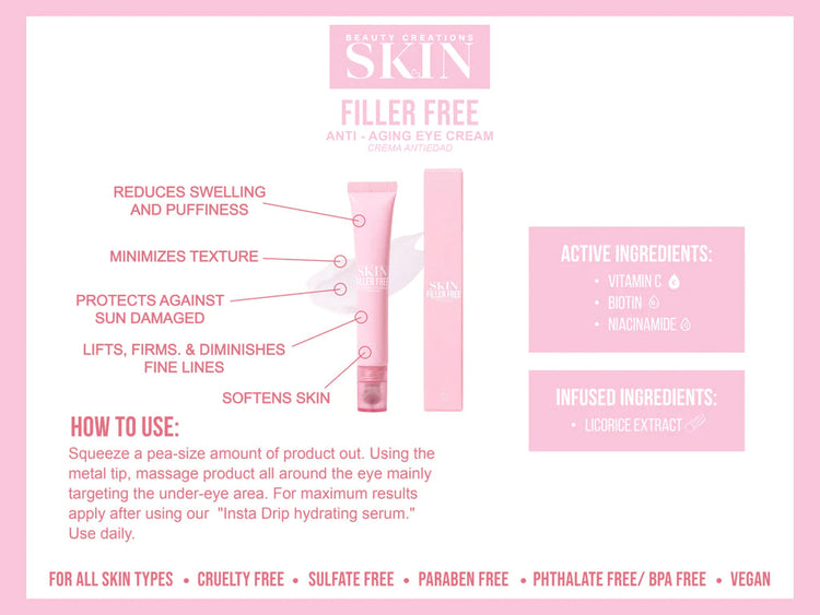 CREME YEUX ANTI-AGE FILLER FREE creation beauty
