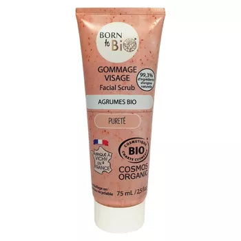 Gommage visage Peaux mixtes à grasses Agrumes - Certifiée Bio born to bio