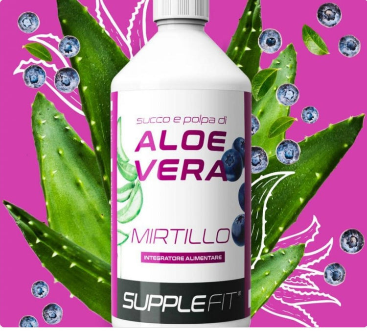 JUS ET PULPE D’ALOE VERA AVEC DU JUS DE MYRTILLE 1 LITRO