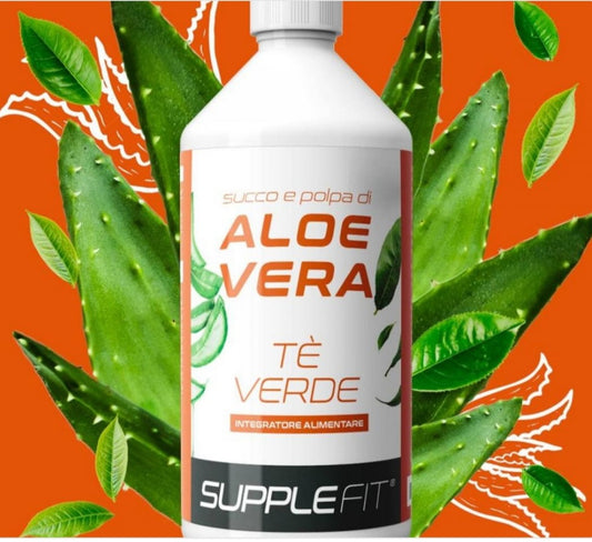 JUS ET PULPE D’ALOE VERA AVEC DU THÉ VERT