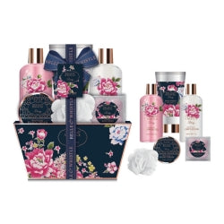 Coffret de bain au parfum délicate de pivoine - 9pcs