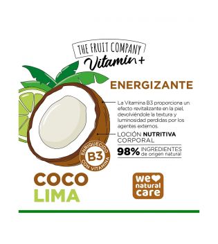 The Fruit Company - Lotion nourrissante pour le visage et corps Vitamin+ - Coco Lime